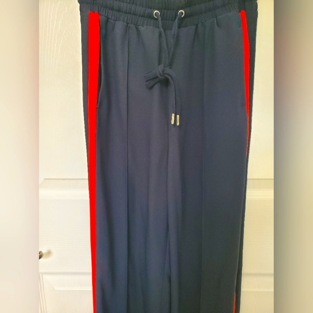H&M Collegiate Style Drawstring Pants - image 1